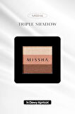 Yumuşak Dokulu, Dökülme Yapmayan 3 Renkli Göz Farı Triple Shadow (No.14 Dewy Apricot)