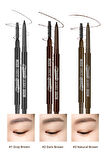 Ultra İnce Uçlu, Doğal Görünüm Veren Kaş Kalemi Peripera Speedy Skinny Brow (1 Gray Brown)
