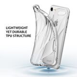 Ringke Flow iPhone 7/8 ile Uyumlu KIlıf Crystal Clear 3D Dalga Efekti Hafif Esnek Şeffaf Transparan