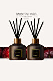 Parfüm Difüzörü Temel Seri KUNDAL Perfume Diffuser 200ml 2Adet ( Black Cherry)