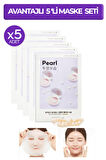 Avantajlı İnci Özlü Aydınlatıcı ve Nemlendirici Yaprak Maske Seti(5Adx19g)Airy Fit Sheet Mask(Pearl)