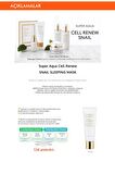 Salyangoz Salgısı Özlü Nemlendirici Uyku Maskesi 110ml Super Aqua Cell Renew Snail Sleeping Mask
