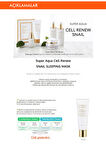 Salyangoz Salgısı Özlü Nemlendirici Uyku Maskesi 110ml Super Aqua Cell Renew Snail Sleeping Mask