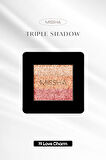 Yumuşak Dokulu, Dökülme Yapmayan 3 Renkli Göz Farı Triple Shadow No.19 (Love Charm)