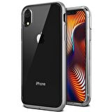 VRS iPhone XR Crystal Bumper Kılıf Steel Silver
