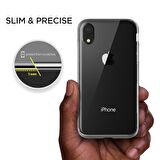 VRS iPhone XR Crystal Bumper Kılıf Steel Silver