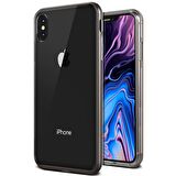 VRS iPhone Xs Max Crystal Bumper Kılıf Metallic Black