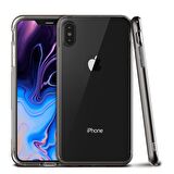 VRS iPhone Xs Max Crystal Bumper Kılıf Metallic Black