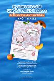 Hyalüronik Asit ve Şeftali İle Nemlendirici, Aydınlatıcı Kağıt Maske Esfolio mask