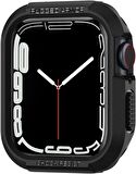 Spigen Apple Watch Seri 8/SE 2/7/6/SE/5/4 (40mm / 41mm) ile Uyumlu Kılıf Rugged Armor Black