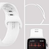 Spigen Apple Watch 45mm / 44mm / 42mm (Seri 1/2/3/4/5/6/SE/SE2/7/8 ile Uyumlu) Kayış Kordon Air Fit White - 062MP25402
