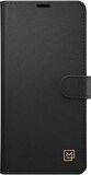 Spigen Galaxy S10 Kılıf La Manon Wallet Saffiano Black