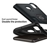 Spigen Galaxy M10s / A30 / A20 ile Uyumlu Kılıf Slim Armor Metal Slate