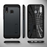 Spigen Galaxy M10s / A30 / A20 ile Uyumlu Kılıf Slim Armor Metal Slate