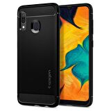 Spigen Galaxy A30 Kılıf ,Spigen Rugged Armor Matte Black