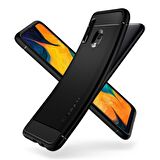 Spigen Galaxy A30 Kılıf ,Spigen Rugged Armor Matte Black