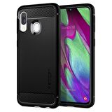 Spigen Galaxy A40 Kılıf Rugged Armor Black