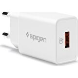 Spigen Essential 18W Hızlı Şarj Cihazı USB Qualcomm 3.0 + iP (Intelligent Power Technology) Duvar Şarjı F111