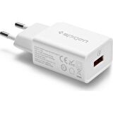 Spigen Essential 18W Hızlı Şarj Cihazı USB Qualcomm 3.0 + iP (Intelligent Power Technology) Duvar Şarjı F111