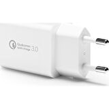 Spigen Essential 18W Hızlı Şarj Cihazı USB Qualcomm 3.0 + iP (Intelligent Power Technology) Duvar Şarjı F111