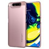 Spigen Galaxy A80 Kılıf Thin Fit Rose Gold