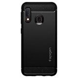 Spigen Galaxy A20e ile Uyumlu Kılıf Rugged Armor Matte Black