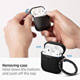 Spigen Apple AirPods 2/1 Kılıf Urban Fit Dokuma Black- 074CS27030