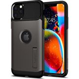 Spigen iPhone 11 Pro ile Uyumlu Kılıf Slim Armor Gunmetal