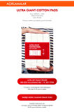 % 100 Pamuk Makyaj Temizleme Pedi Ultra Giant Cotton Pads 400 Adet