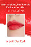 Uzun Süre Kalıcı ve Hafif Formüllü, Kadife Bitişli Tint Peripera Ink Airy Velvet (6 Sold Out Red)