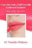 Uzun Süre Kalıcı ve Hafif Formüllü Kadife Bitişli Tint Peripera Ink Airy Velvet (10 Twinkle Pinkism)