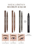 Yarı Kalıcı Kaş ve Makyaj Düzeltici Kalem Seti Clio Kill Brow Dual Tattoo Pen Set (03 Gray Brown)