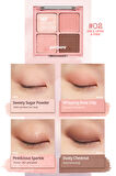 Mat ve Parıltılı Tonlarda 4'lü Far Paleti Peripera Ink Pocket Shadow Palette (02 Once Upon A Pink)