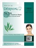 DERMAL Sebum Kontrolü, Yatıştırıcı, Canlandırıcı Çay Ağacı Özlü Kolajen Maske X10 Adet