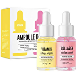 DERMAL 2'li Yaşlanma Karşıtı Serum Set Elastikiyet, Canlılık ve Parlaklık  Vitamin & Kolajen 17ml*2