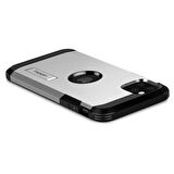 Spigen iPhone 11 Pro ile Uyumlu Kılıf Tough Armor Satin Silver