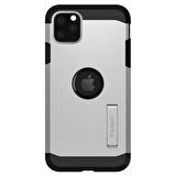 Spigen iPhone 11 Pro Max ile Uyumlu Kılıf Tough XP Armor Satin Silver