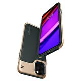 Spigen iPhone 11 Pro ile Uyumlu Kılıf Hybrid NX Forest Green