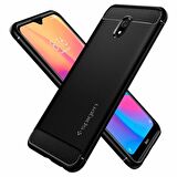 Spigen Redmi 8A ile Uyumlu Kılıf Rugged Armor Matte Black