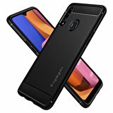 Spigen Galaxy A20s Kılıf Rugged Armor Matte Black
