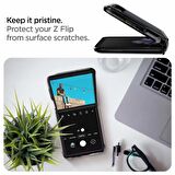 Spigen Galaxy Z Flip ile Uyumlu Kılıf Ultra Hybrid Midnight Black