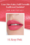 Uzun Süre Kalıcı ve Hafif Formüllü, Kadife Bitişli Tint Peripera Ink Airy Velvet (14 Rosy Pink)
