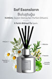 Parfüm Difüzörü Seçkin Gümüş Seri KUNDAL Perfume Diffuser Silver Edition 200ml 2Adet (Black Cherry)