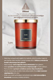 Parfümlü Doğal Soya Mumu KUNDAL Perfume Natural Soy Wax Candle 500G (Blanc)