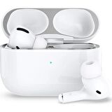 Spigen Apple AirPods Pro Uyumlu Kapak İçi Kir / Toz Önleyici Shine Shield Metal Silver (2 Adet) - ASD01137