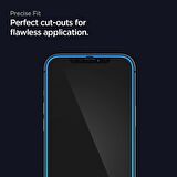 iPhone 12 Pro / iPhone 12 Ekran Koruyucu, Spigen FC Black HD
