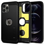 Spigen iPhone 12 Pro Max ile Uyumlu Kılıf Tough Armor Black