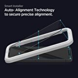 Spigen Apple iPhone 12 Pro Max Cam Ekran Koruyucu Kolay Kurulum GLAS.tR AlignMaster Full Cover (2 Adet) Black - AGL01792