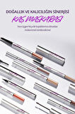 Doğal Görünüm Sağlayan İnce ve Üçgen Fırçalı Kaş Maskarası Ultra Powerproof Brow Mascara (Red Brown)