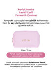 Şık ve Kullanışlı Parlak Yüzeyli Pembe Makyaj Çantası Stila Enamel Pouch (Pink)